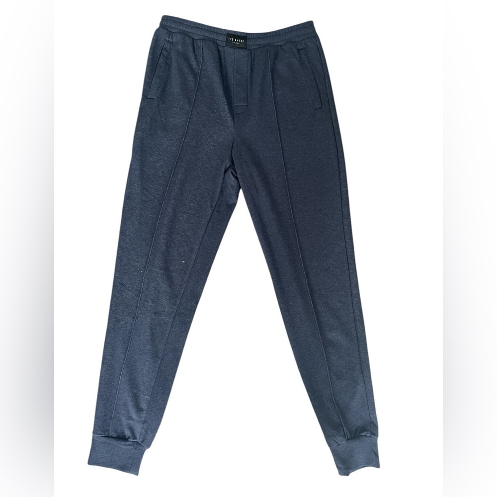 NEW Ted Baker London Luxe Fused Fleece Lounge Joggers Size XL N Hthr Pinstripe